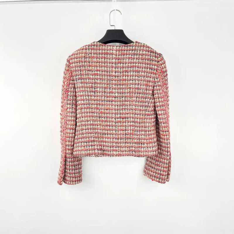 Chanel Chanel Red Tweed Jacket for Autumn 0089 Size XS / US 0-2 / IT 36-38 - 2 Thumbnail