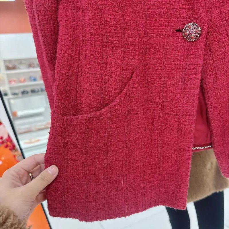 Chanel Chanel Red Silk Cardigan for Women 0089 Size S / US 4 / IT 40 - 4 Thumbnail