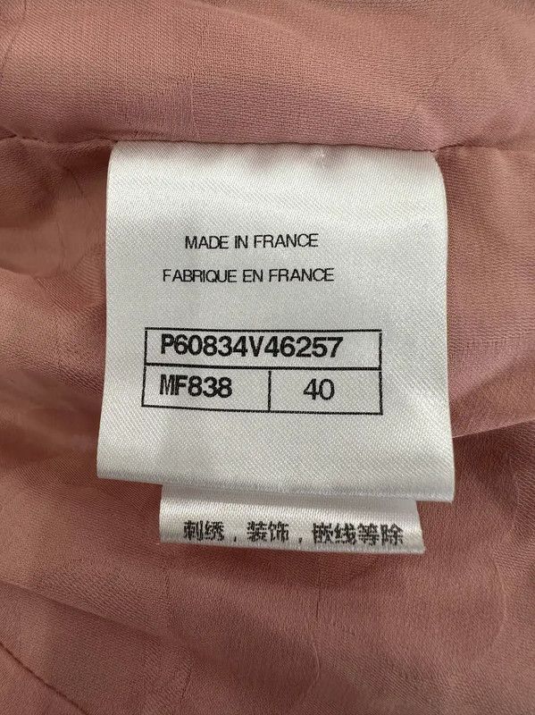 Chanel CHANEL Women's White Cashmere Jacket Size L 0089 Size L / US 10 / IT 46 - 6 Thumbnail