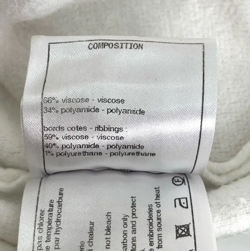 Chanel Chanel White Wool Short Sleeve Sweater 0089 Size S / US 4 / IT 40 - 8 Thumbnail