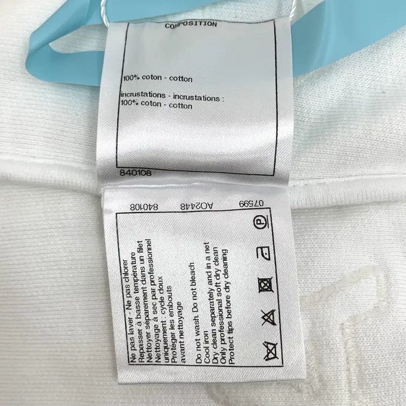 Chanel Chanel White Cotton Women's Hoodie 0089 Size XS / US 0-2 / IT 36-38 - 7 Thumbnail
