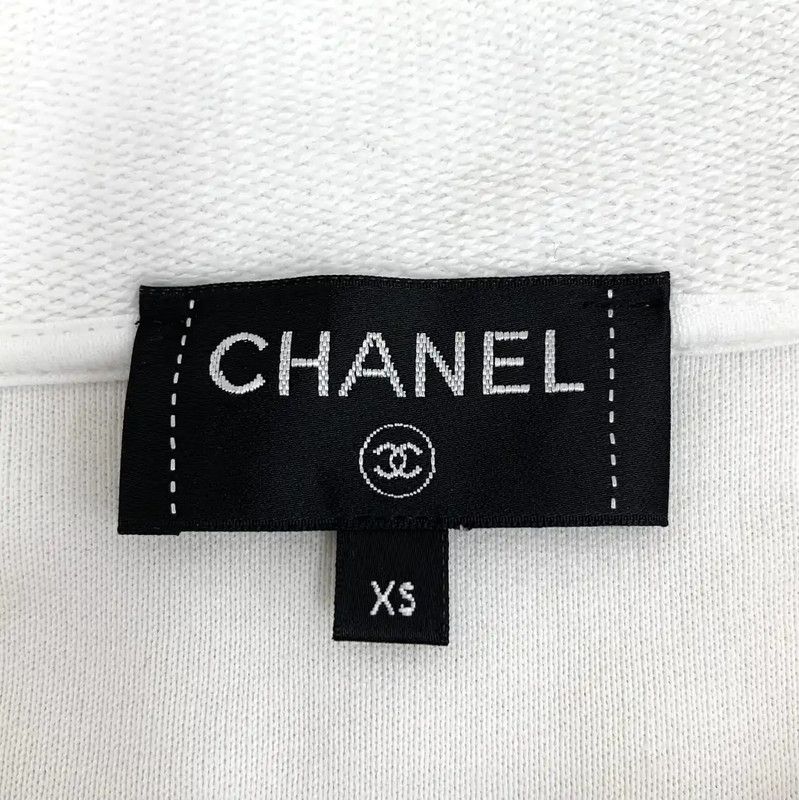 Chanel Chanel White Cotton Women's Hoodie 0089 Size XS / US 0-2 / IT 36-38 - 5 Thumbnail