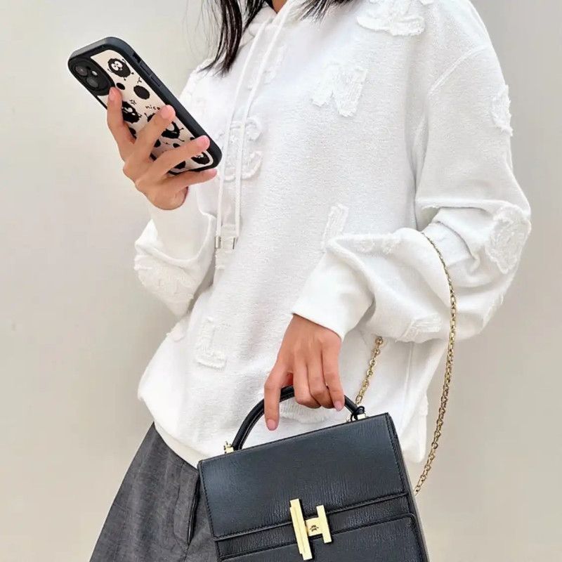 Chanel Chanel White Cotton Women's Hoodie 0089 Size XS / US 0-2 / IT 36-38 - 8 Thumbnail