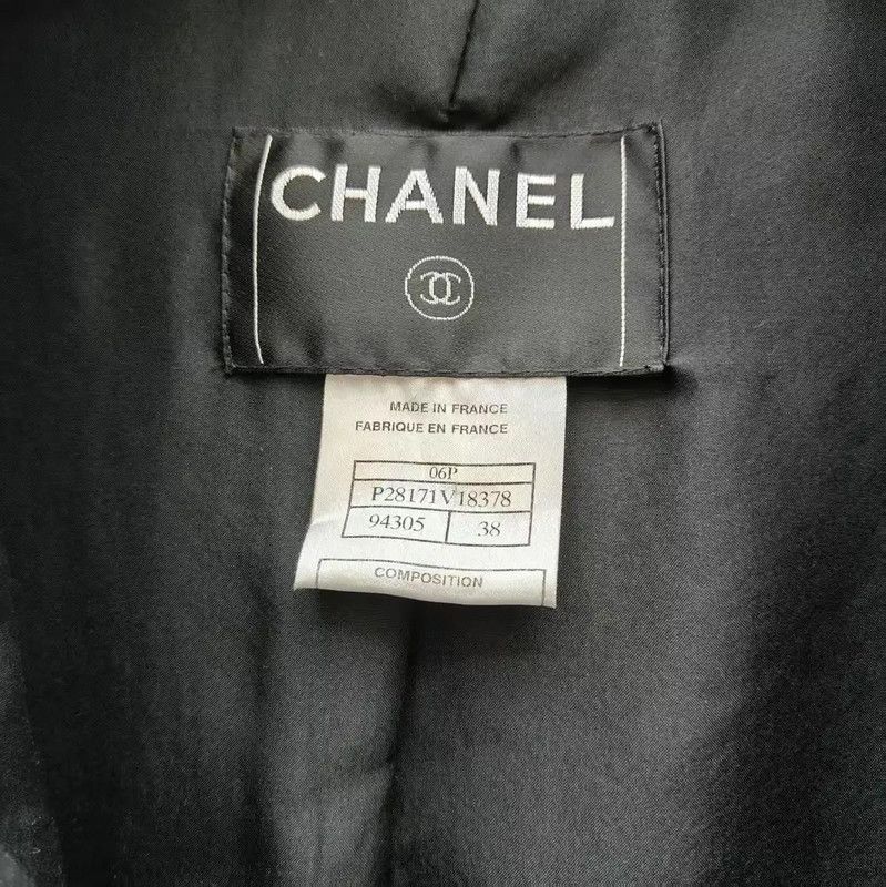 Chanel Chanel Black Silk Blend Doll Collar Short Jacket 0089 Size M / US 6-8 / IT 42-44 - 5 Thumbnail