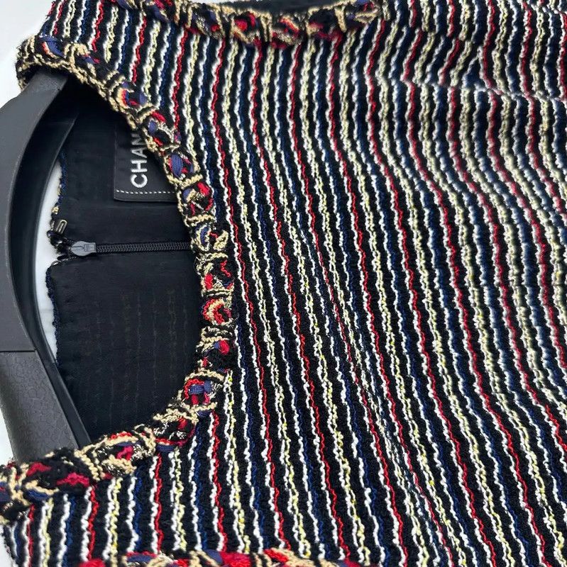 Chanel Chanel Multi-Color Wool Blend Dress 0089 Size M / US 6-8 / IT 42-44 - 3 Thumbnail