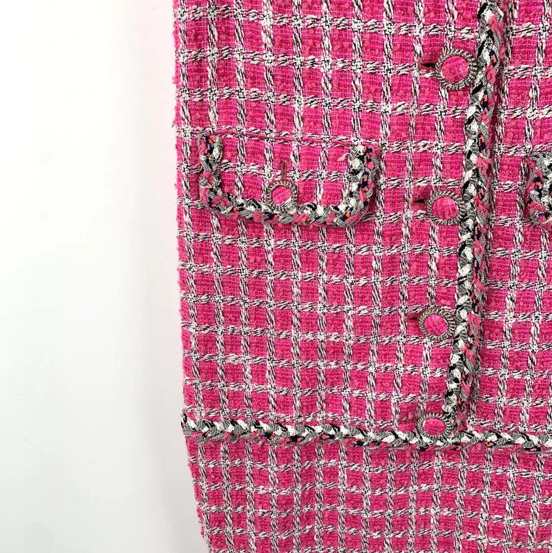 Chanel Chanel Pink Cotton Dress for Women 0089 Size XS / US 0-2 / IT 36-38 - 4 Thumbnail