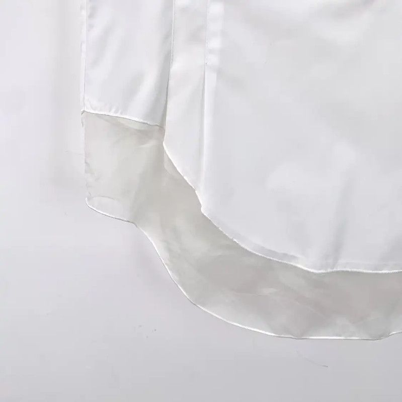 Chanel White Cotton Women's Shirt 0089