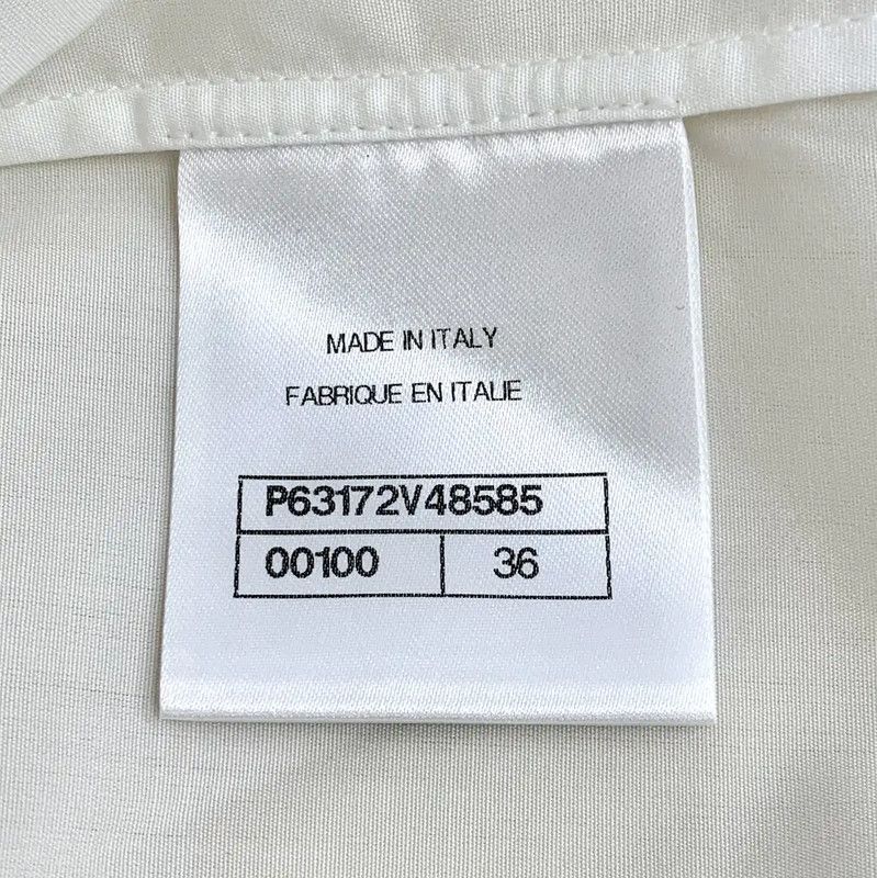 Chanel White Cotton Women's Shirt 0089