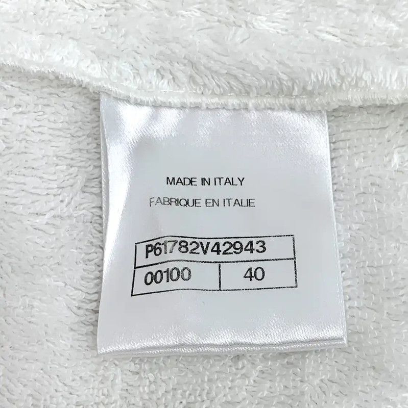 Chanel Chanel White Cotton Women's Pullover Sweater 0089 Size M / US 6-8 / IT 42-44 - 7 Thumbnail