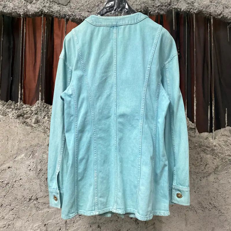 Chanel Chanel Blue Cotton Women's Jacket 0089 Size ONE SIZE - 2 Thumbnail