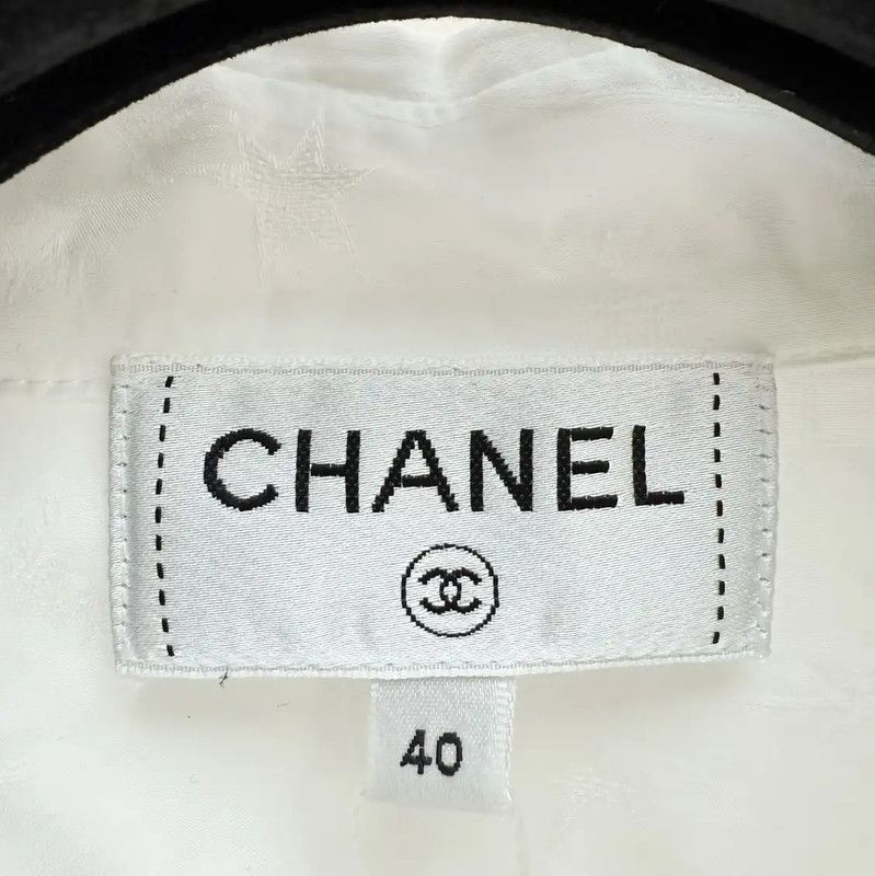 Chanel Chanel White Cotton Women's Shirt 0089 Size ONE SIZE - 2 Thumbnail