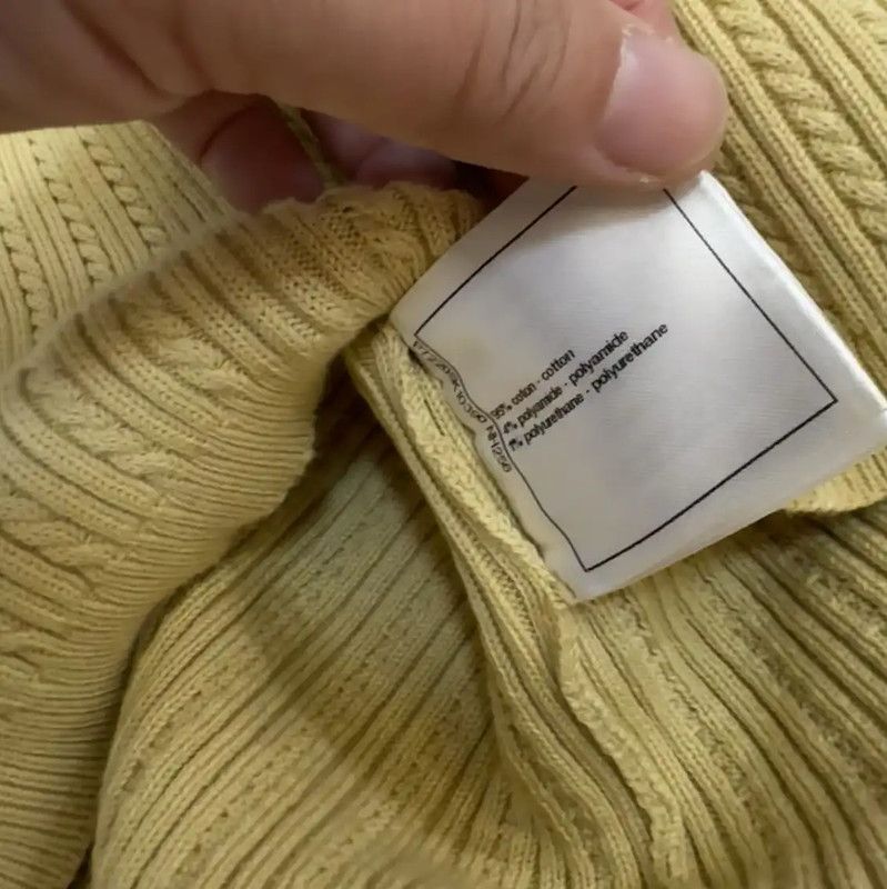 Chanel Chanel Summer Yellow Cotton Sleeveless T-Shirt 0089 Size S / US 4 / IT 40 - 7 Thumbnail