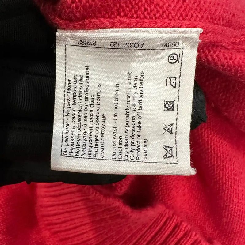Chanel Chanel Red Wool Cardigan for Women 0089 Size M / US 6-8 / IT 42-44 - 7 Thumbnail