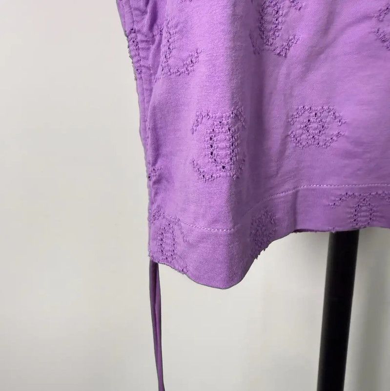 Chanel Chanel Purple Cotton Women's T-Shirt 0089 Size M / US 6-8 / IT 42-44 - 5 Thumbnail