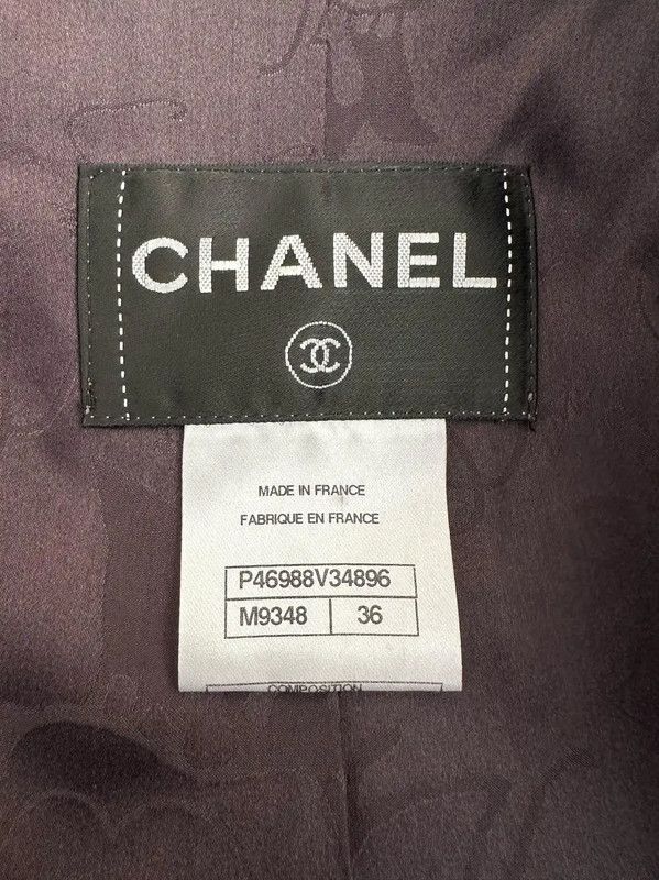 Chanel Chanel Black Wool Women's Coat 0089 Size S / US 4 / IT 40 - 5 Thumbnail