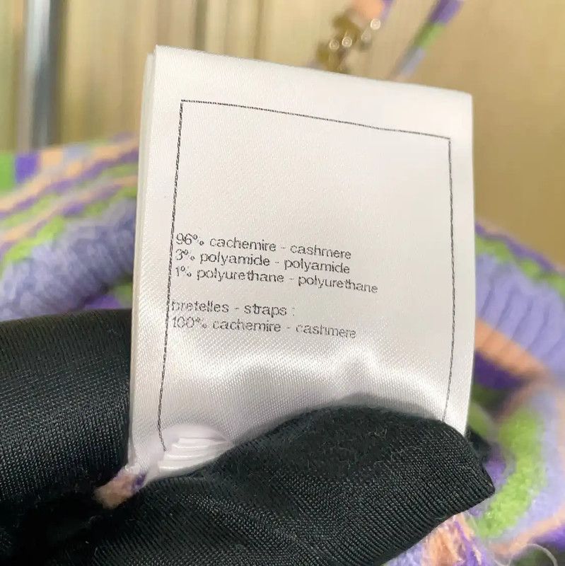 Chanel Chanel Lavender Cashmere Sleeveless Cropped Top 0089 Size S / US 4 / IT 40 - 10 Thumbnail