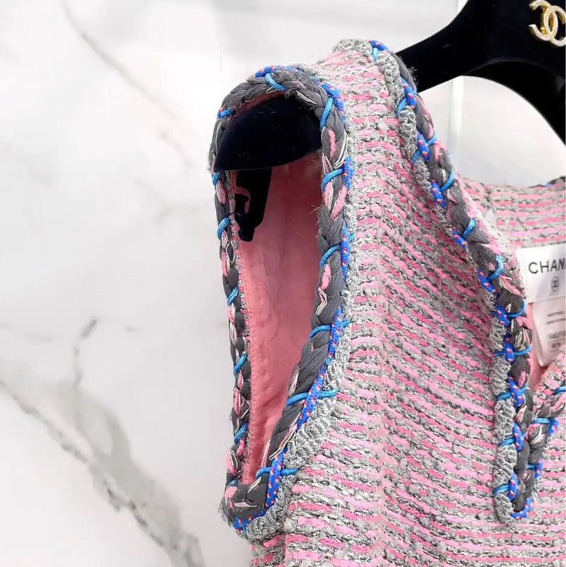 Chanel Chanel Pink Cotton Blend Women’s Top 0089 Size M / US 6-8 / IT 42-44 - 5 Thumbnail