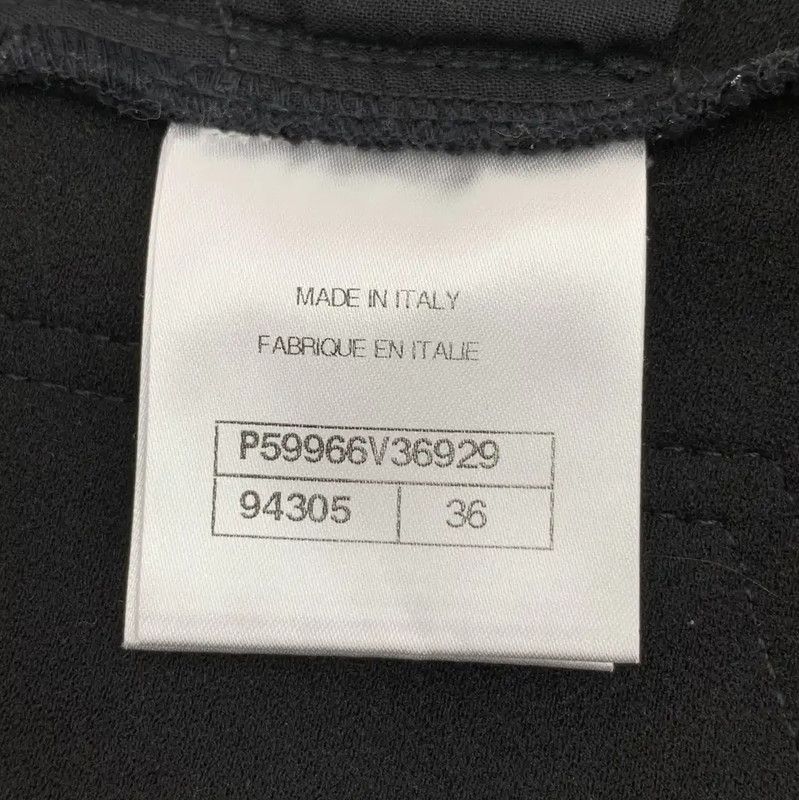 Chanel Chanel Black Cotton Women's Jeans Size XS 0089 Size 22" - 7 Thumbnail