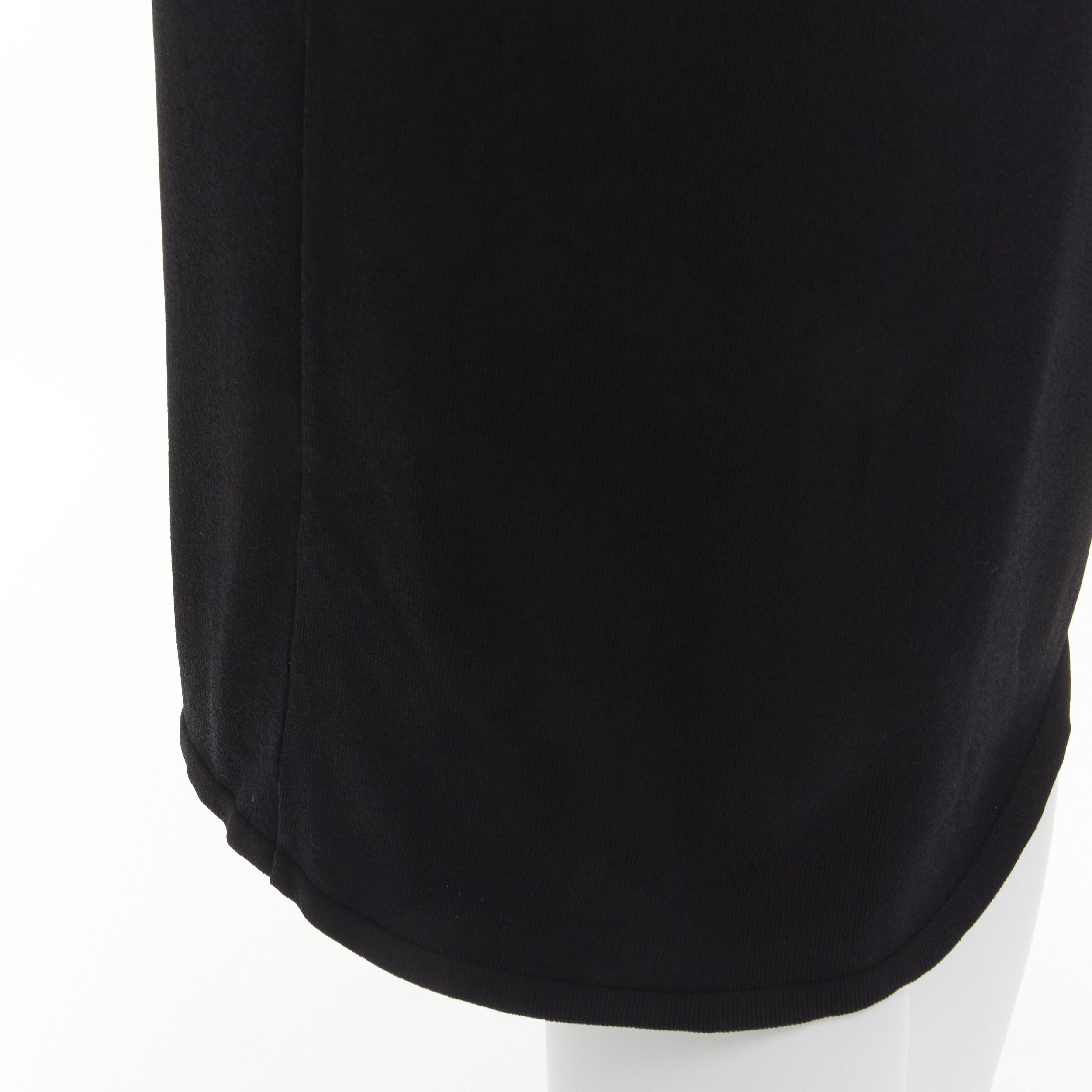Gucci GUCCI Tom ford Vintage black leather strap G buckle jersey bodycon dress S Size S / US 4 / IT 40 - 9 Thumbnail