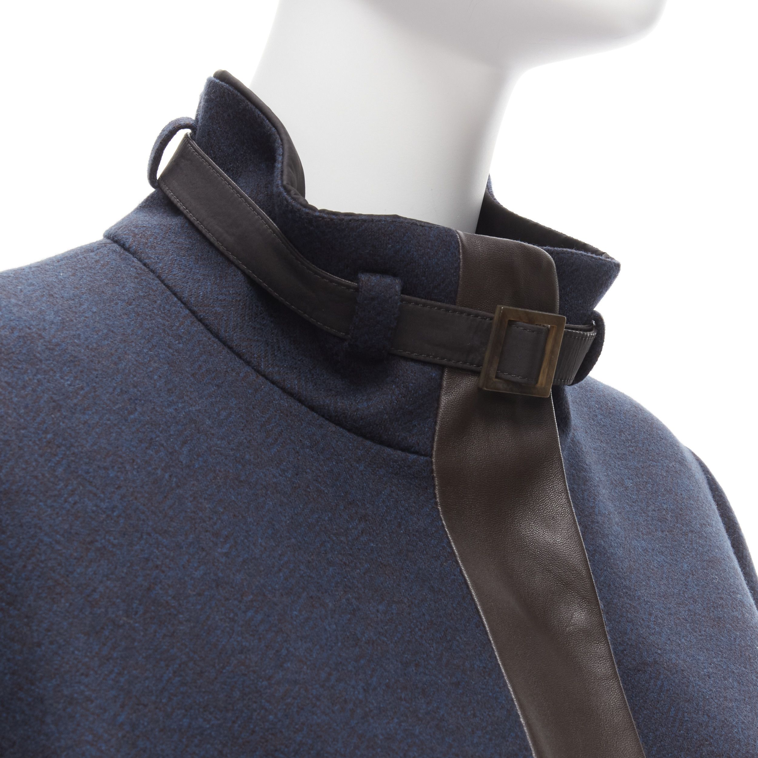 Loro Piana LORO PIANA Storm System Reversible cashmere virgin wool leather trimmed jacket IT46 XL Size L / US 10 / IT 46 - 14 Thumbnail
