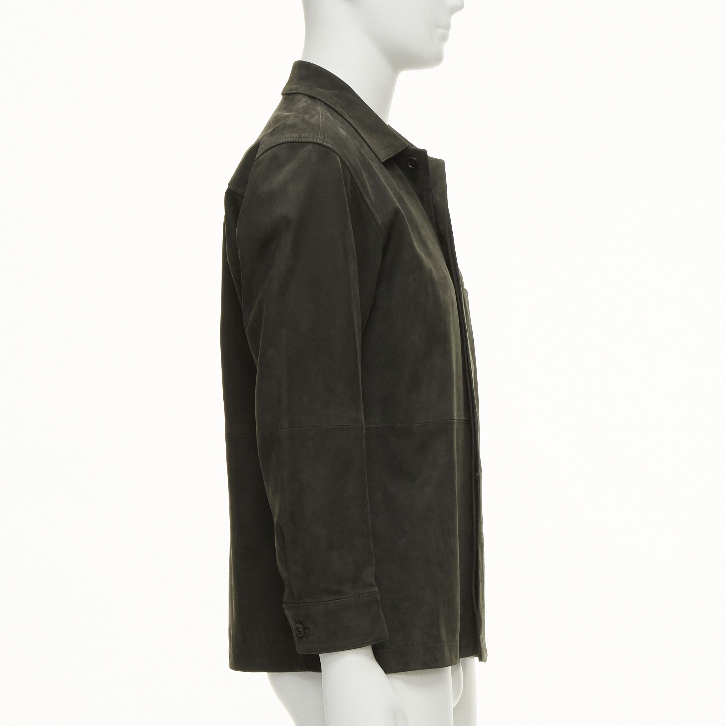 Issey Miyake ISSEY MIYAKE WHITE LABEL grey cowhide suede leather overshirt jacket JP1 S Size US S / EU 44-46 / 1 - 5 Thumbnail