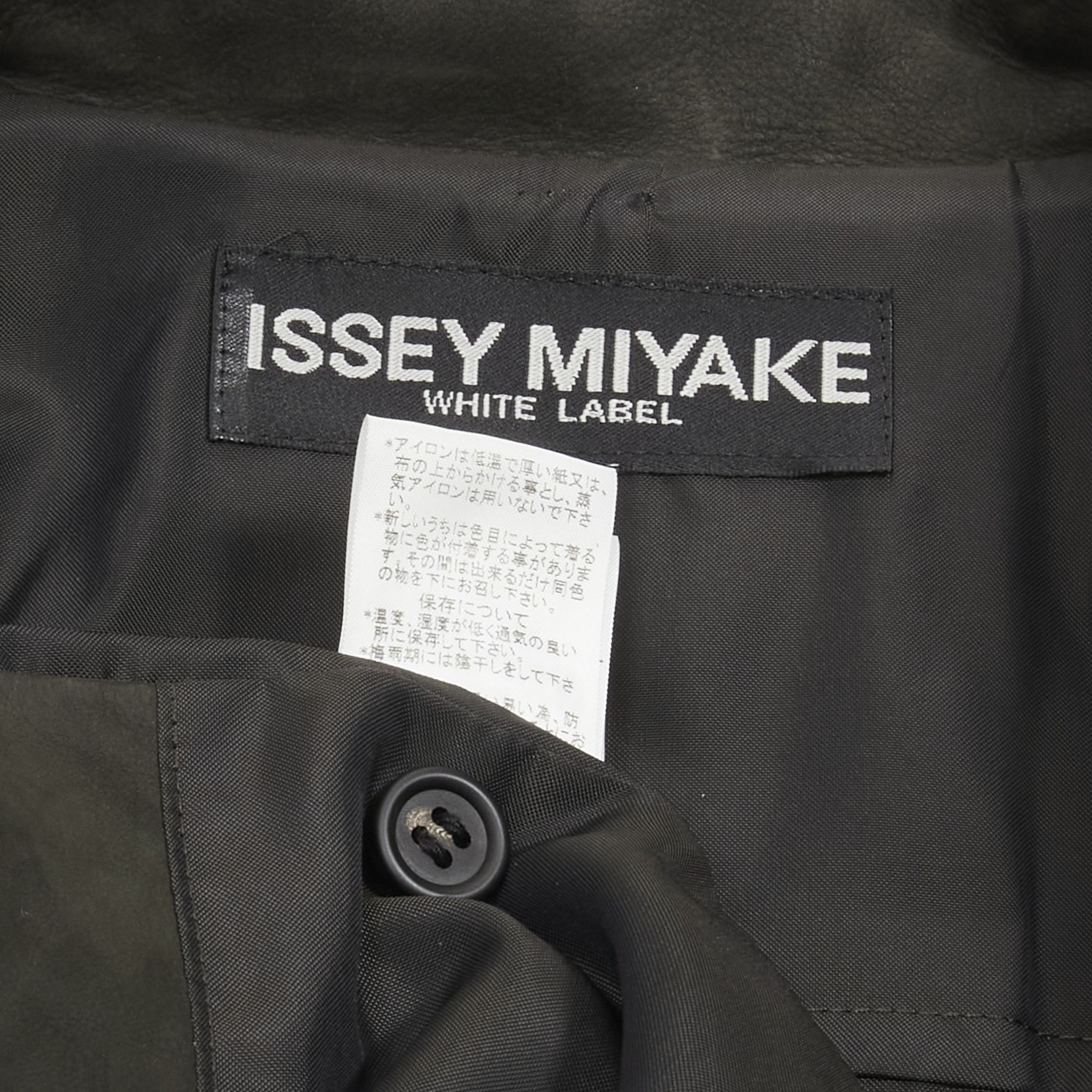 Issey Miyake ISSEY MIYAKE WHITE LABEL grey cowhide suede leather overshirt jacket JP1 S Size US S / EU 44-46 / 1 - 10 Thumbnail