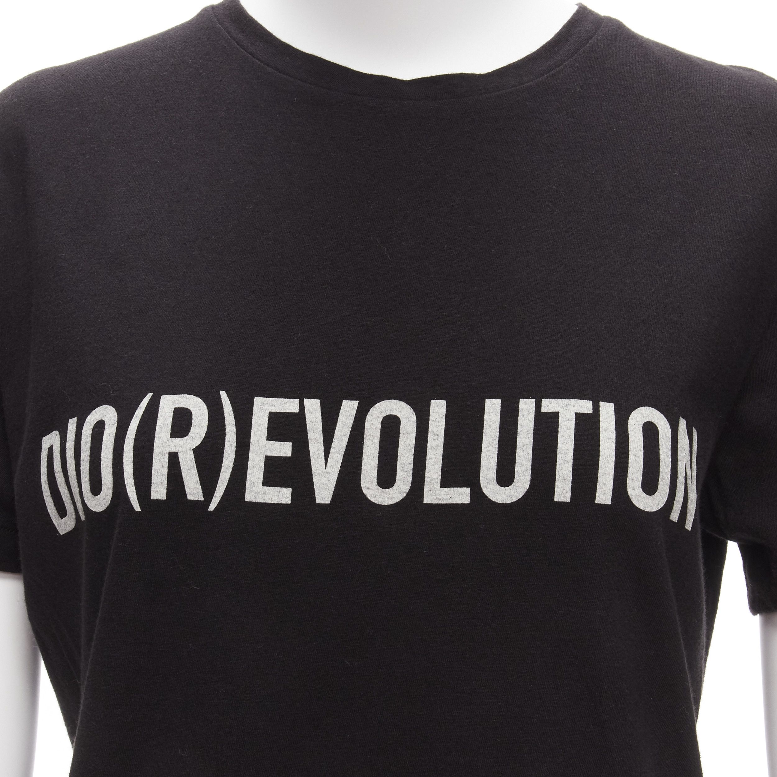 Dior CHRISTIAN DIOR Diorevolution black cotton linen logo print tshirt M Size M / US 6-8 / IT 42-44 - 7 Thumbnail
