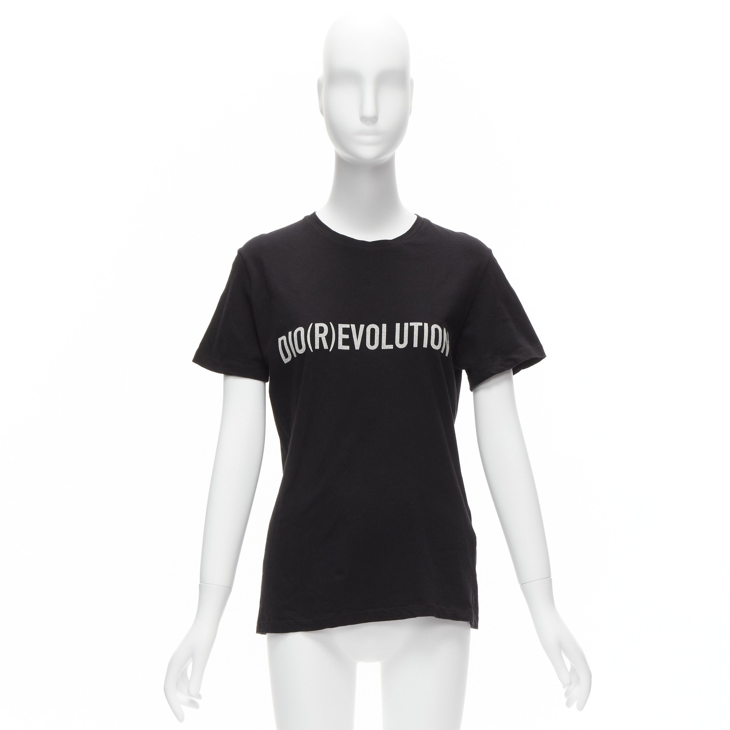 Dior CHRISTIAN DIOR Diorevolution black cotton linen logo print tshirt M Size M / US 6-8 / IT 42-44 - 10 Thumbnail