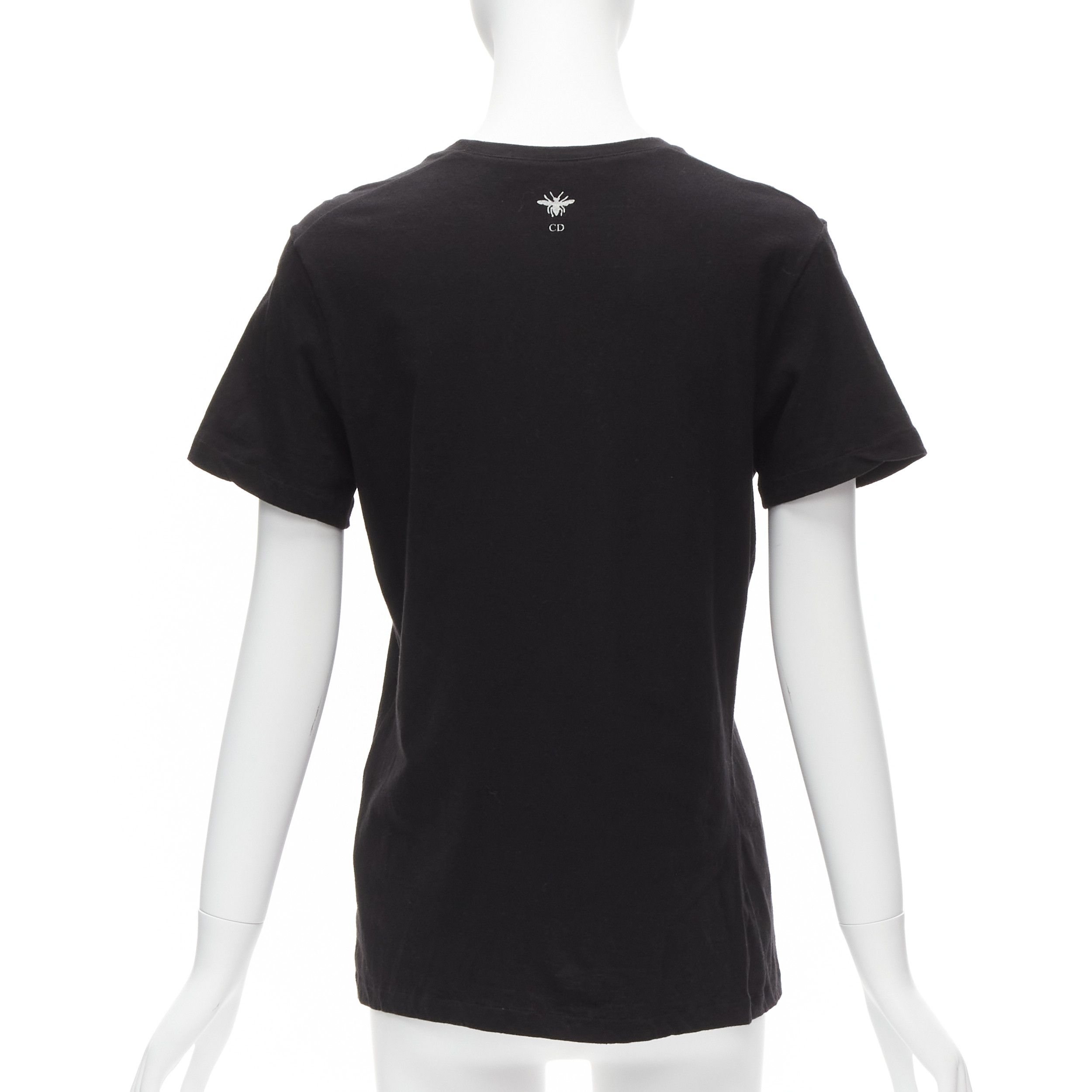 Dior CHRISTIAN DIOR Diorevolution black cotton linen logo print tshirt M Size M / US 6-8 / IT 42-44 - 5 Thumbnail