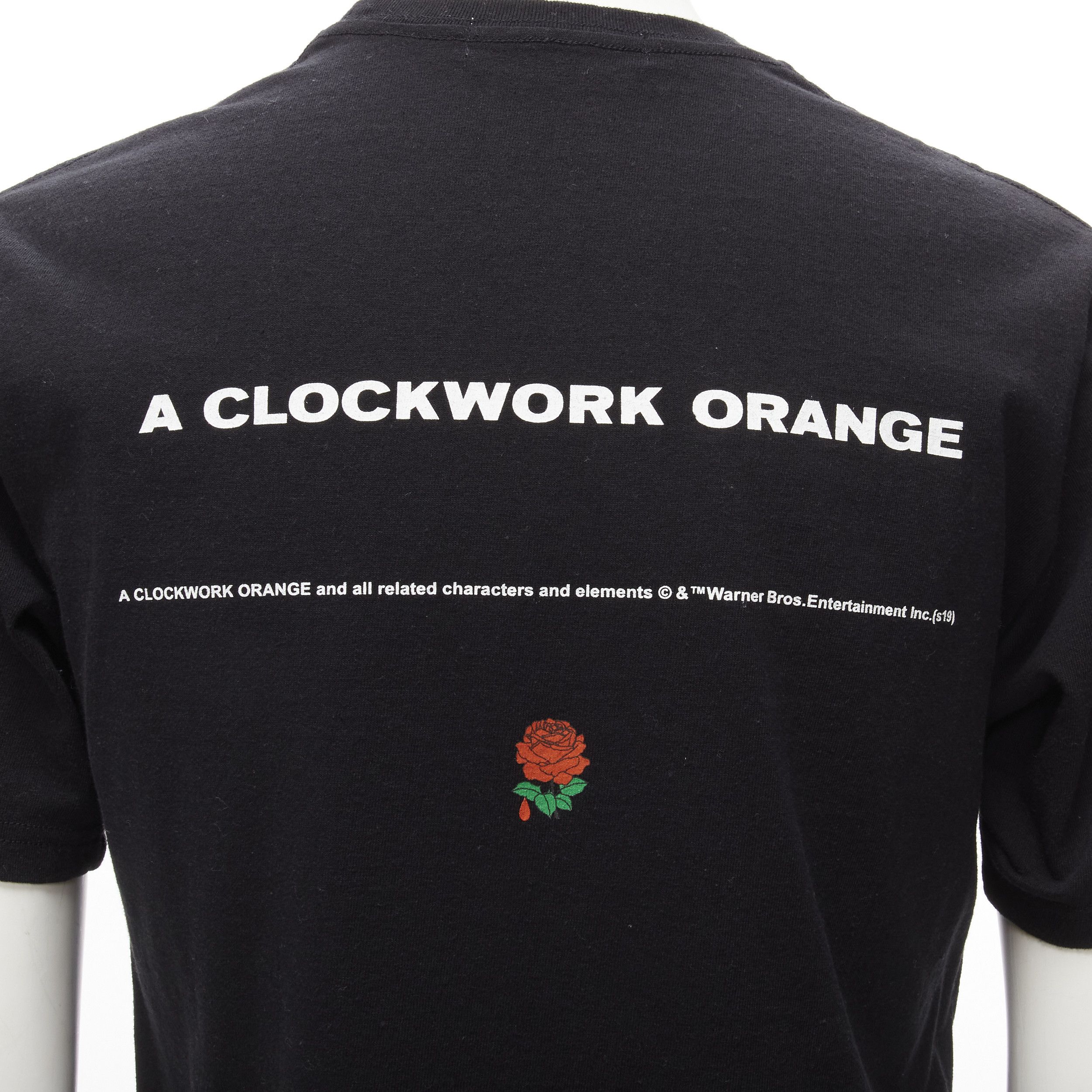 Undercover new UNDERCOVER 2019 Clockwork Orange black vampire rose print tshirt JP2 M Size US M / EU 48-50 / 2 - 2 Thumbnail