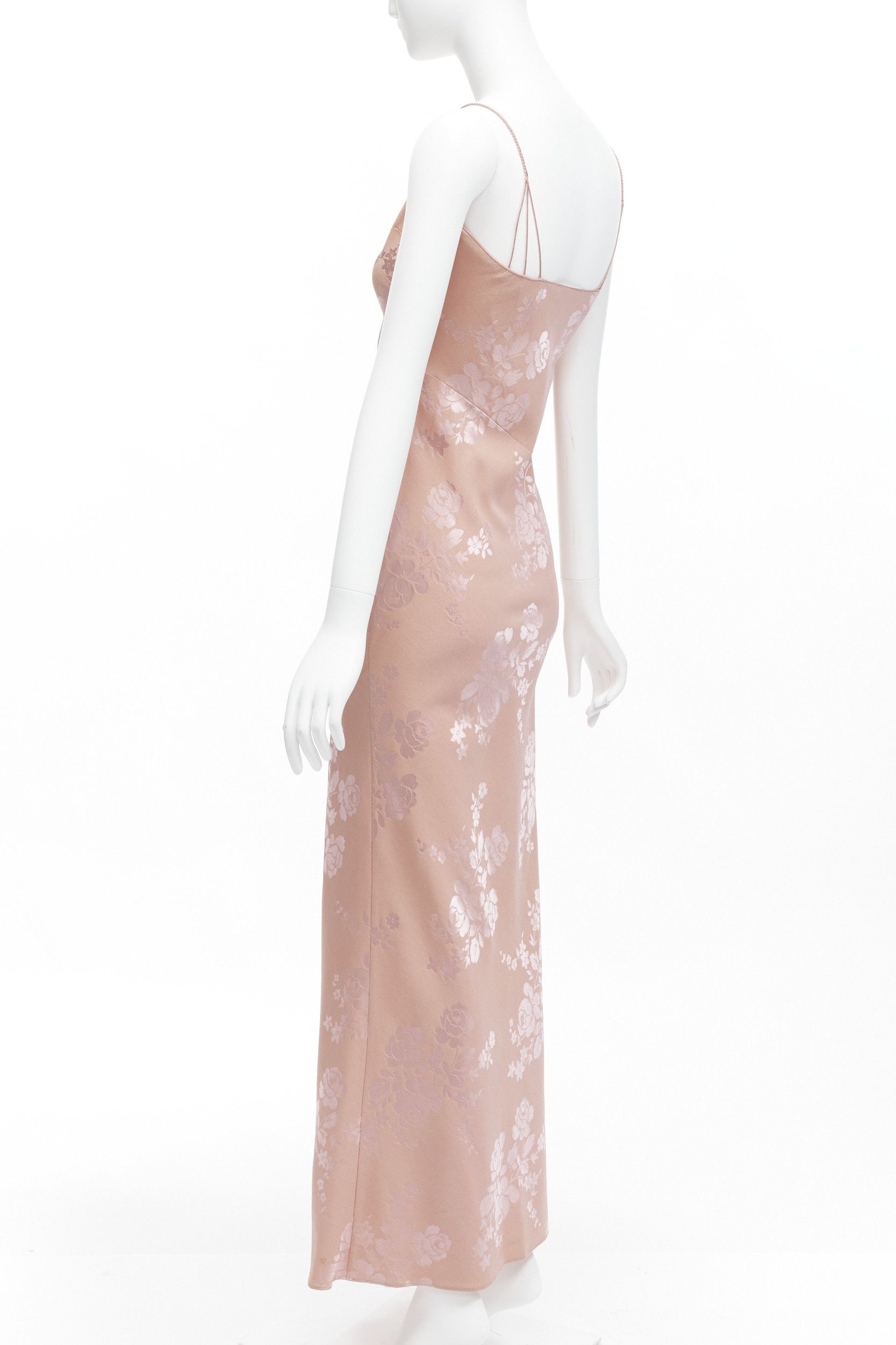 Dior CHRISTIAN DIOR Galliano Vintage 2009 pink oriental floral jacquard evening dress FR36 S Size S / US 4 / IT 40 - 6 Thumbnail