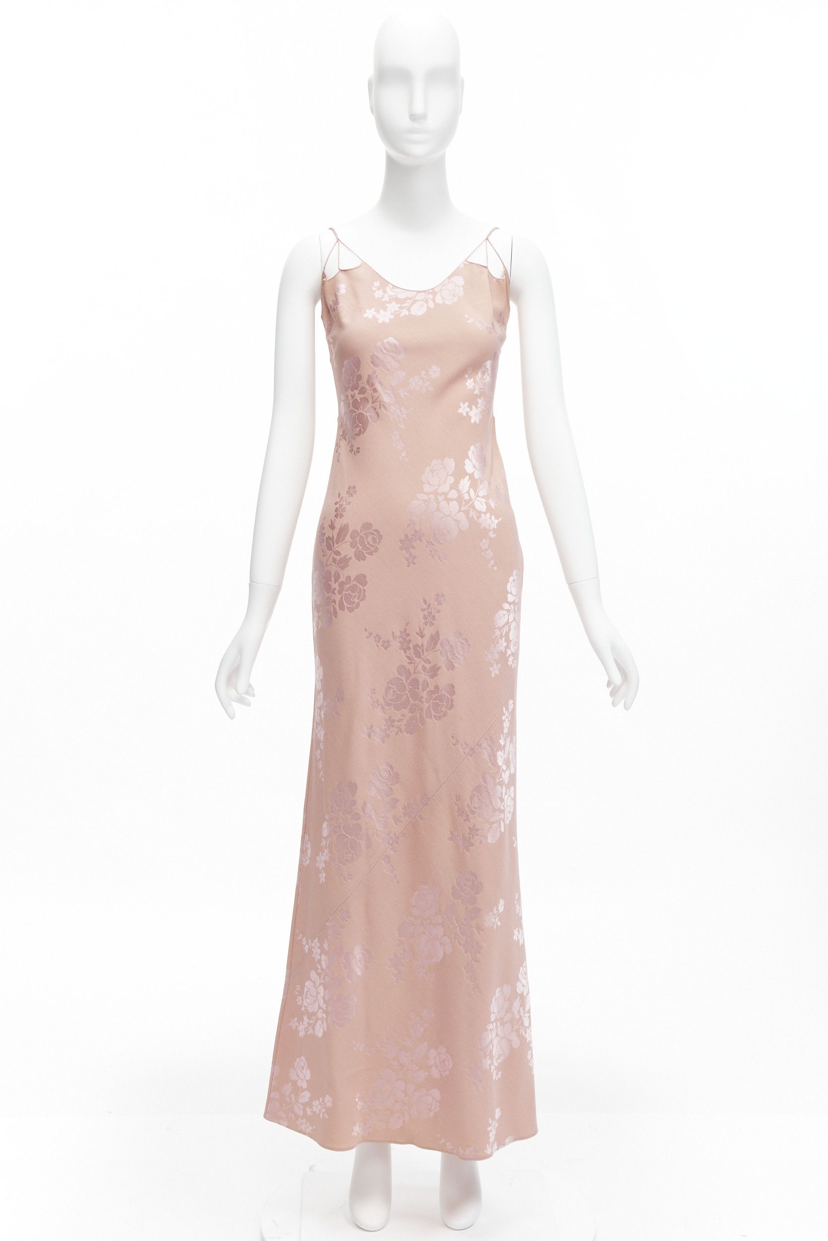 Dior CHRISTIAN DIOR Galliano Vintage 2009 pink oriental floral jacquard evening dress FR36 S Size S / US 4 / IT 40 - 11 Thumbnail