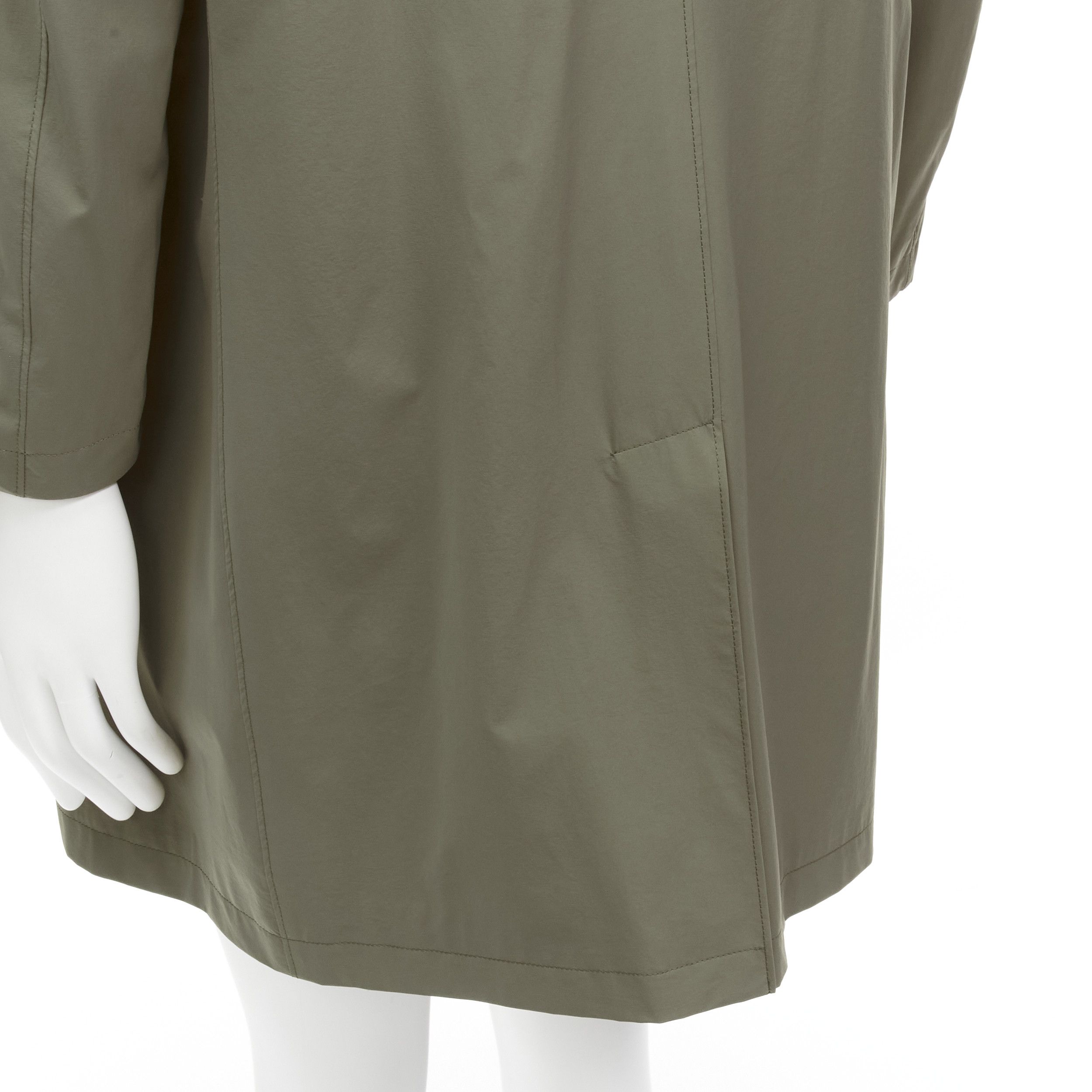 Loro Piana LORO PIANA green classic minimal invisible buttons longline jacket coat XL Size US XL / EU 56 / 4 - 8 Thumbnail