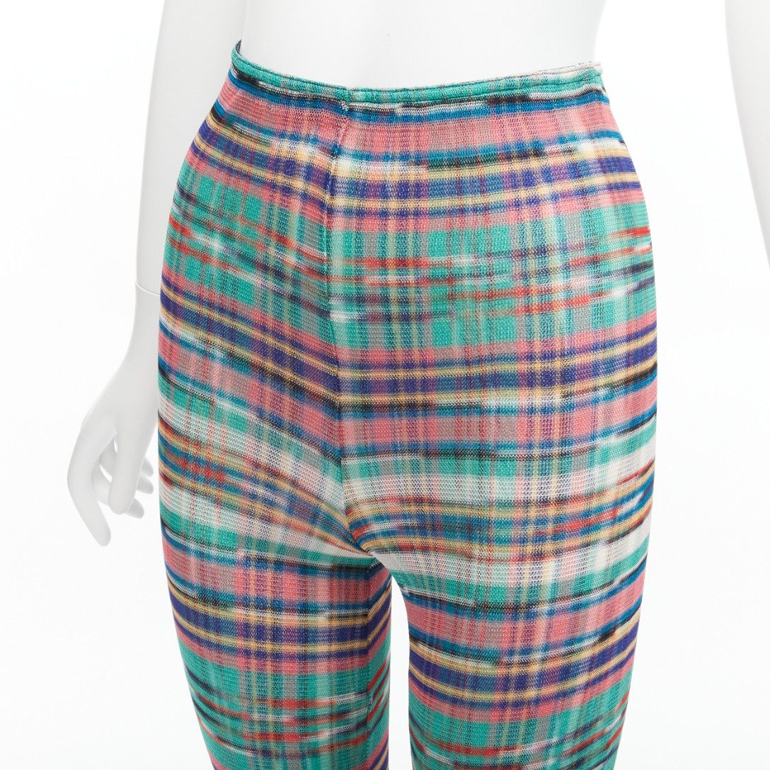 Missoni MISSONI Signature colorful psychedelic stripe high waisted double layer flared pants IT38 XS Size 26" / US 2 / IT 38 - 7 Thumbnail
