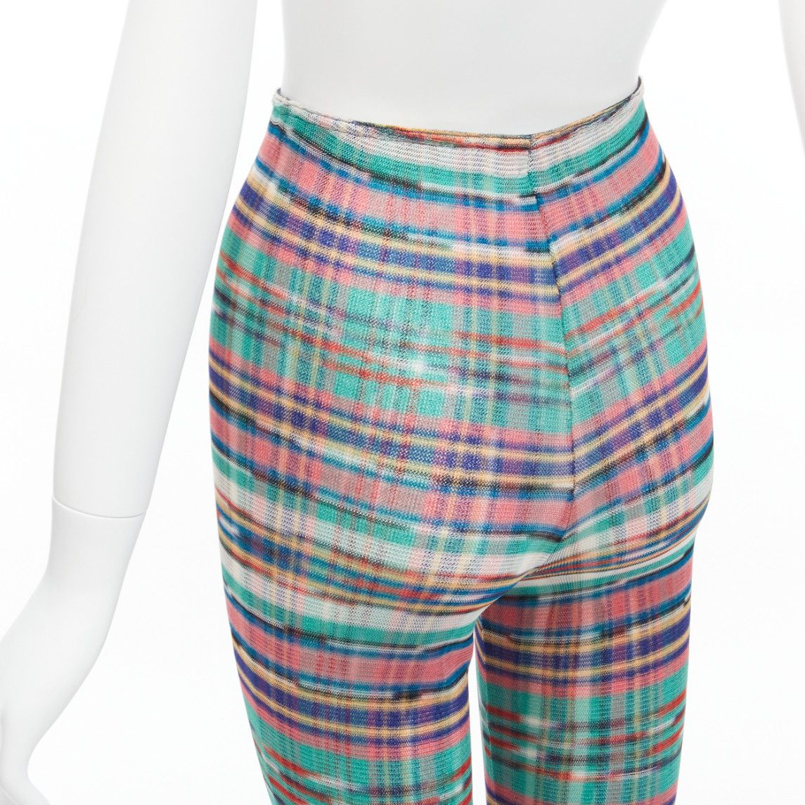 Missoni MISSONI Signature colorful psychedelic stripe high waisted double layer flared pants IT38 XS Size 26" / US 2 / IT 38 - 8 Thumbnail