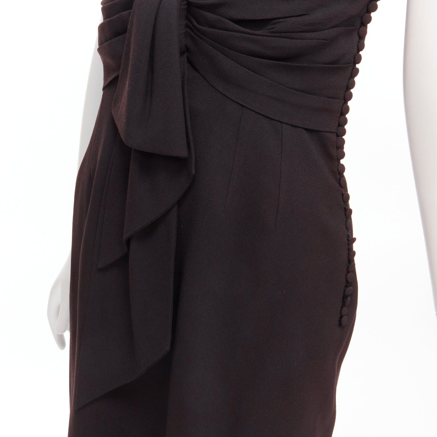 Dior CHRISTIAN DIOR John Galliano Vintage U wired neckline strapless goddess dress FR38 M Size M / US 6-8 / IT 42-44 - 9 Thumbnail