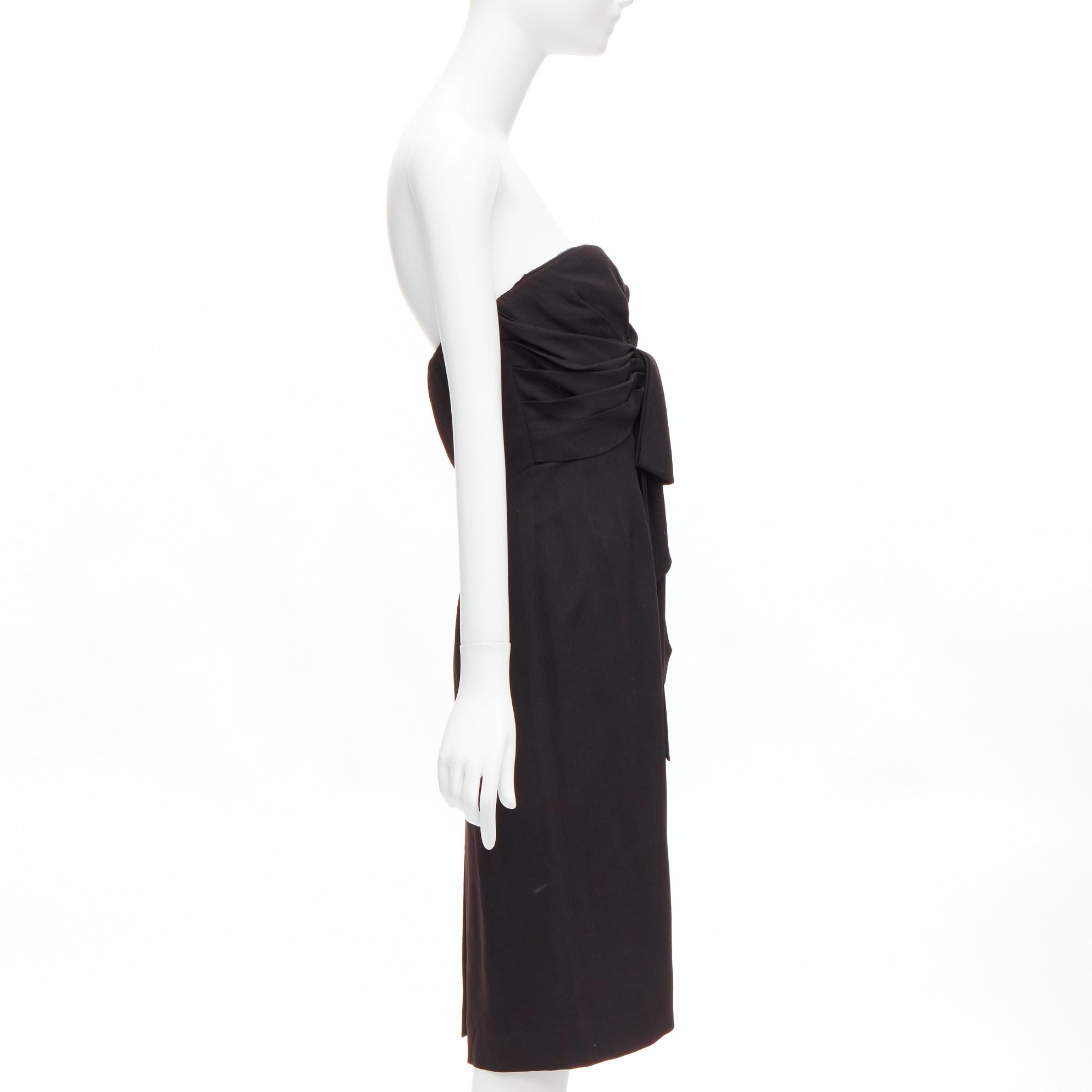 Dior CHRISTIAN DIOR John Galliano Vintage U wired neckline strapless goddess dress FR38 M Size M / US 6-8 / IT 42-44 - 4 Thumbnail
