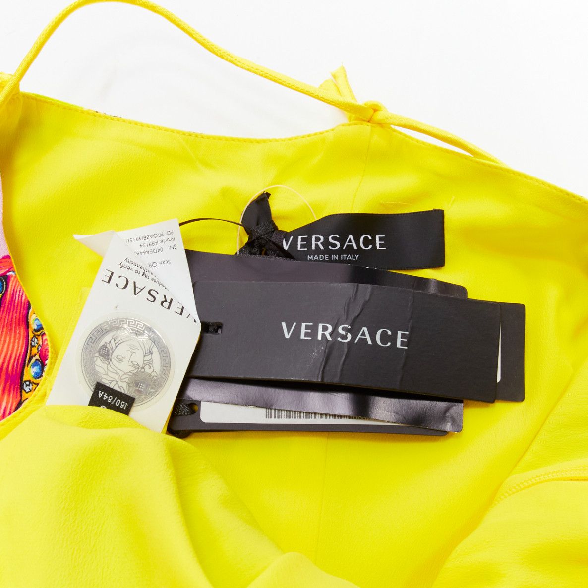 Versace VERSACE 2020 Tresor De La Mer signature starfish print yellow dress IT38 XS Size XS / US 0-2 / IT 36-38 - 9 Thumbnail