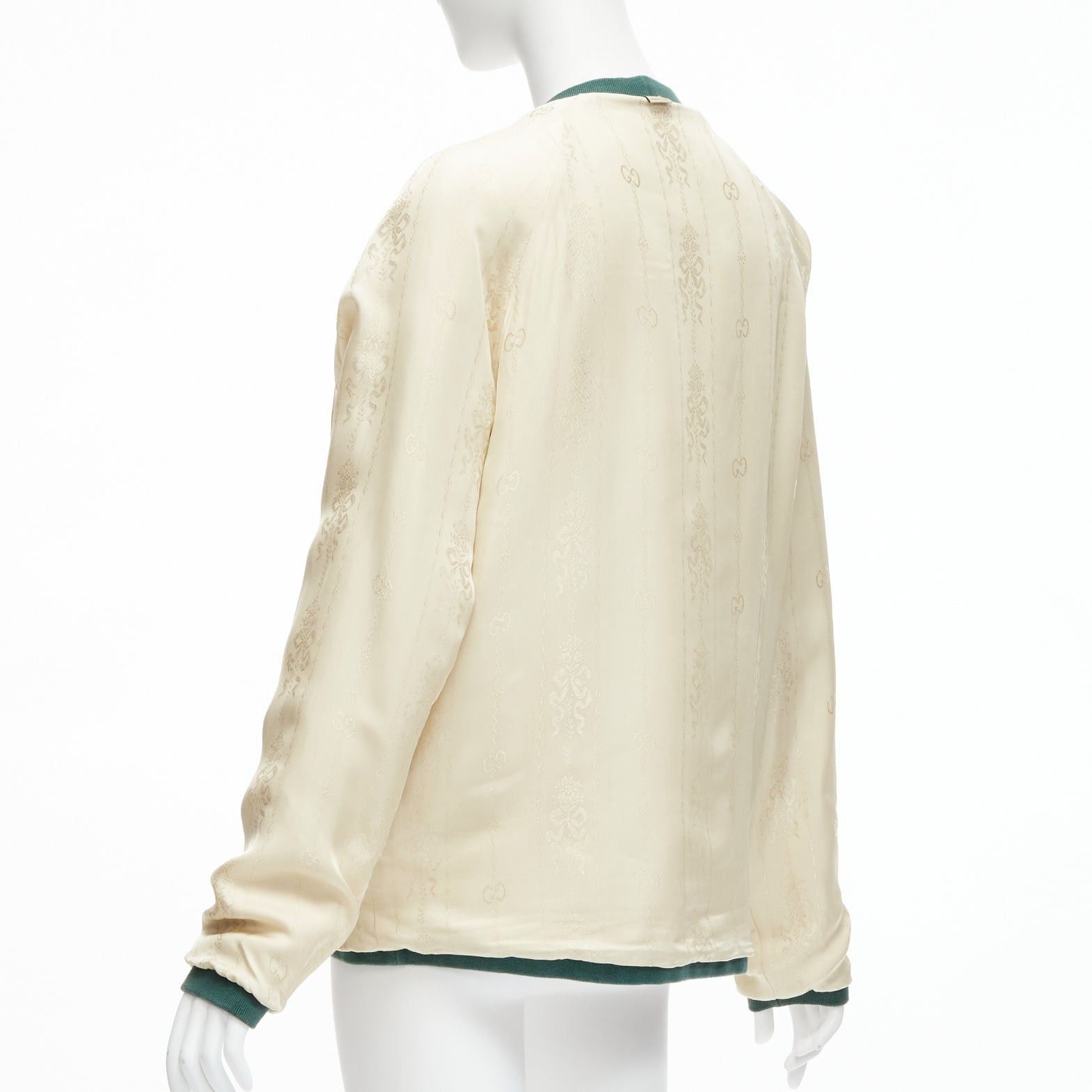 Gucci GUCCI Reversible green red web gold GG button oversized cardigan S Size M / US 6-8 / IT 42-44 - 15 Thumbnail