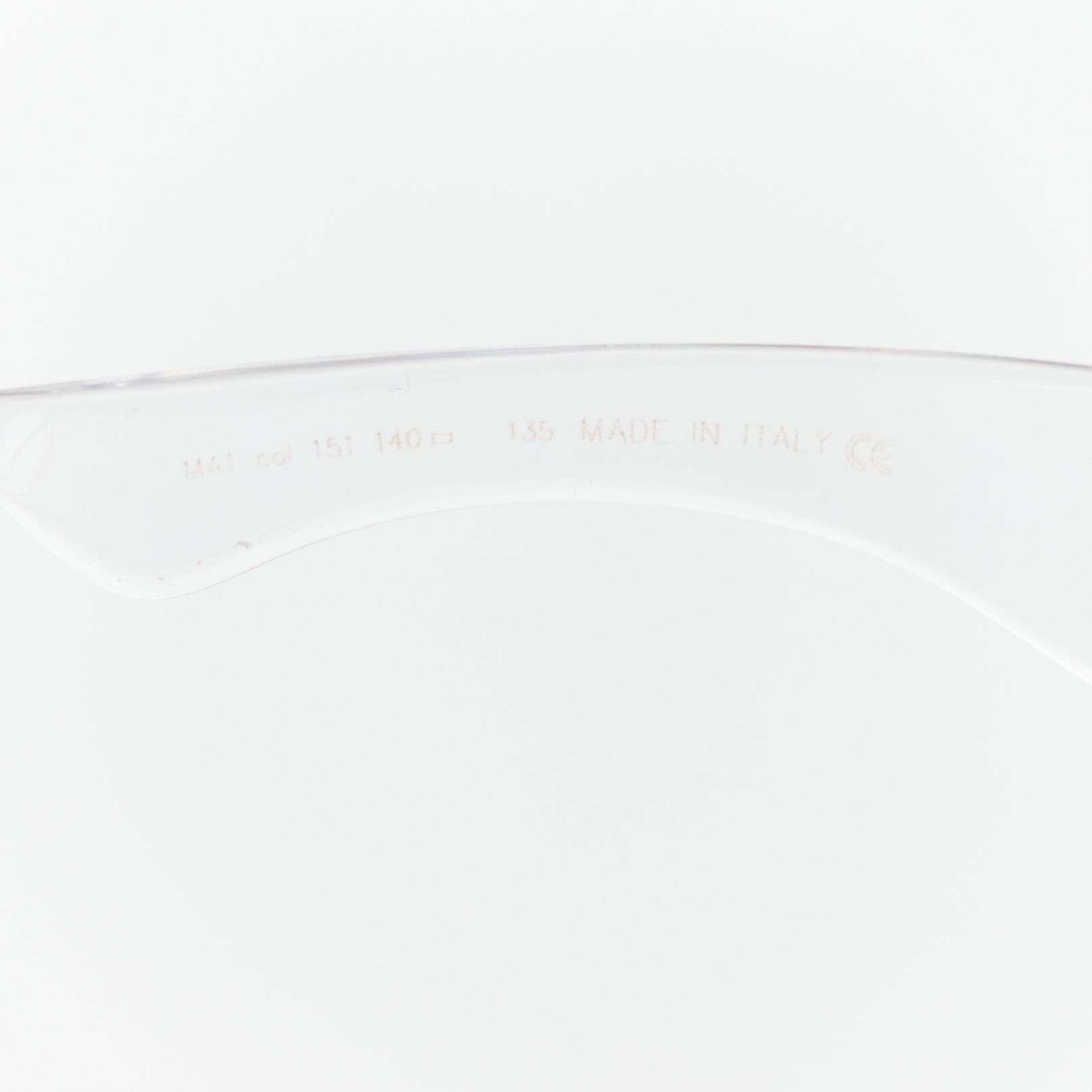 Maison Margiela rare MAISON MARTIN MARGIELA 2008 Runway MA1 Incognito clear shield sunglasses Size ONE SIZE - 7 Thumbnail