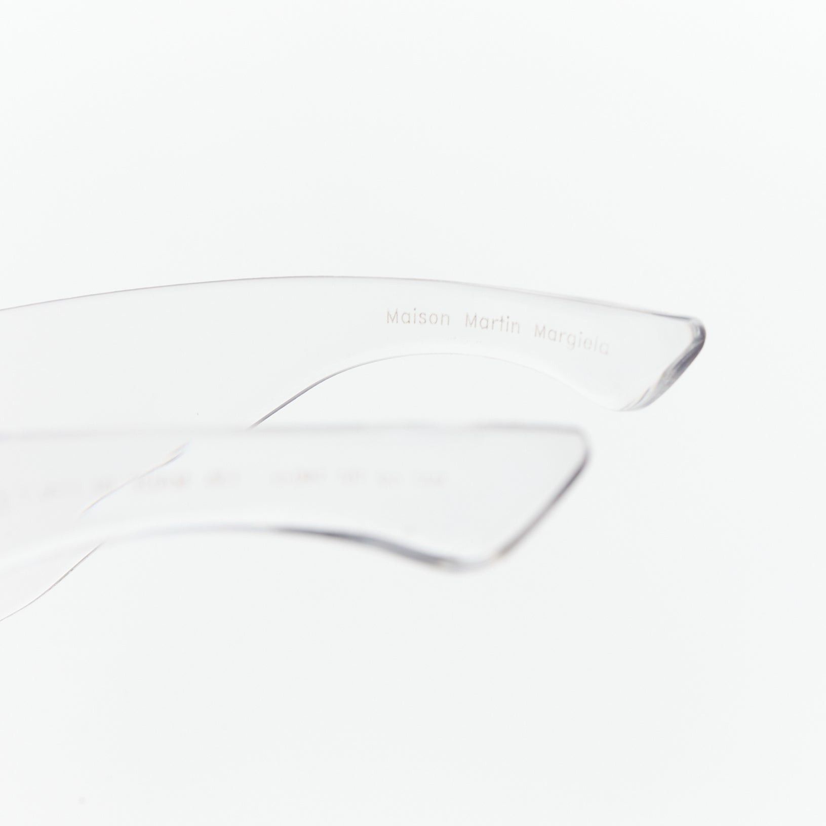 Maison Margiela rare MAISON MARTIN MARGIELA 2008 Runway MA1 Incognito clear shield sunglasses Size ONE SIZE - 6 Thumbnail