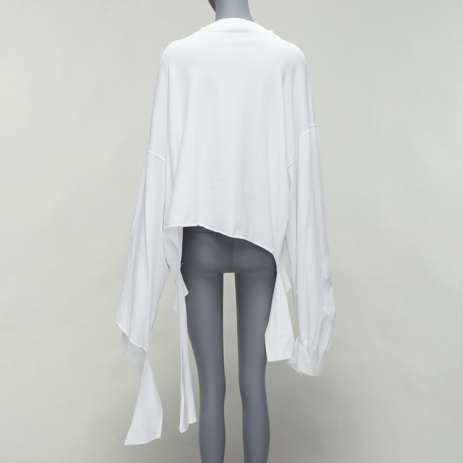Vetements VETEMENTS CHAMPION white logo tape deconstructed cut out sleeve sweater S Size S / US 4 / IT 40 - 5 Thumbnail