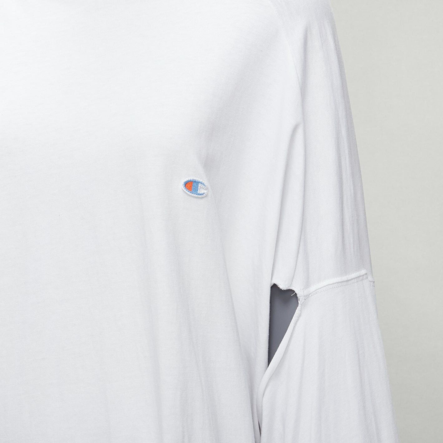 Vetements VETEMENTS CHAMPION white logo tape deconstructed cut out sleeve sweater S Size S / US 4 / IT 40 - 2 Thumbnail