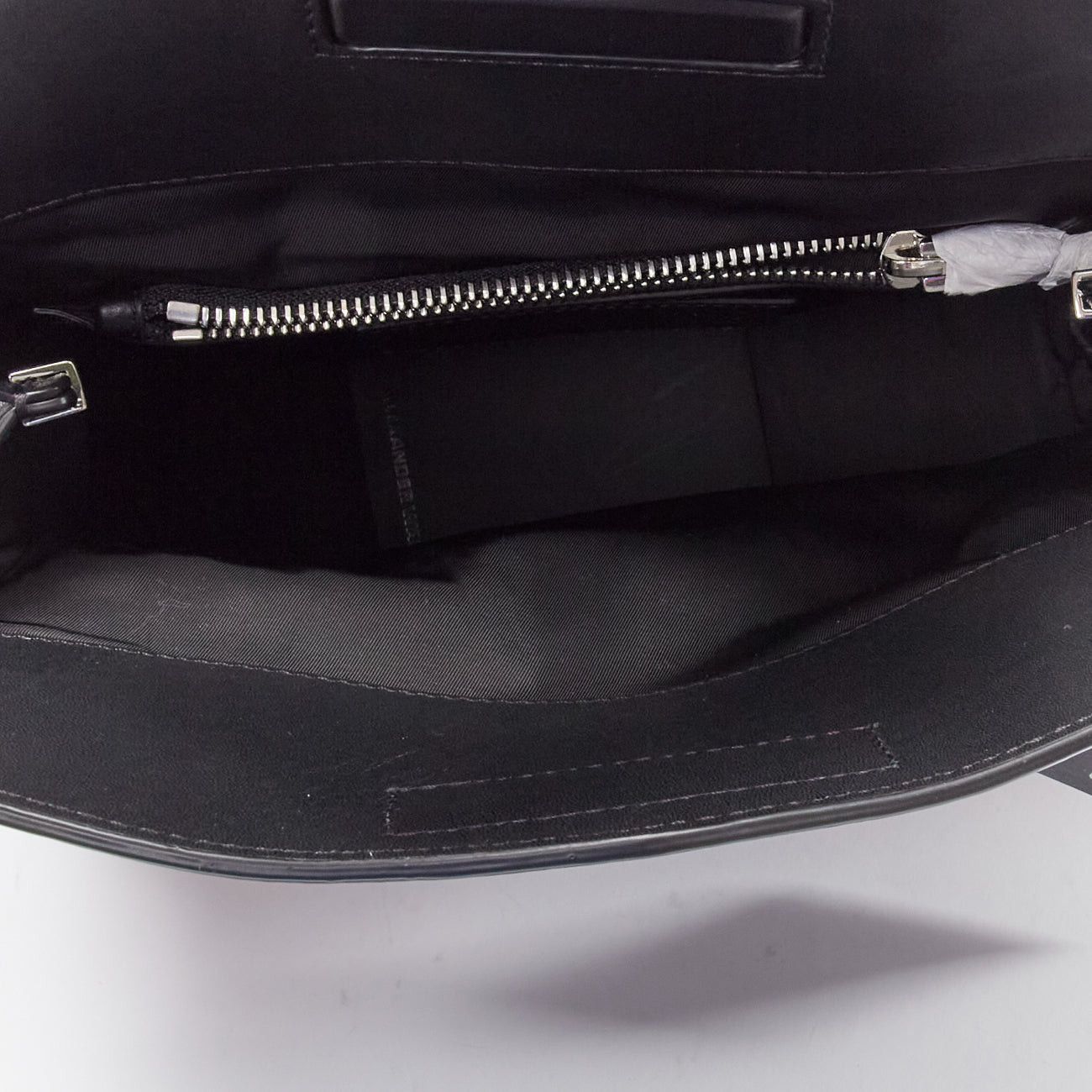 Alexander Wang new ALEXANDER WANG 2015 Runway Sneaker black leather panels clutch bag Size ONE SIZE - 9 Thumbnail