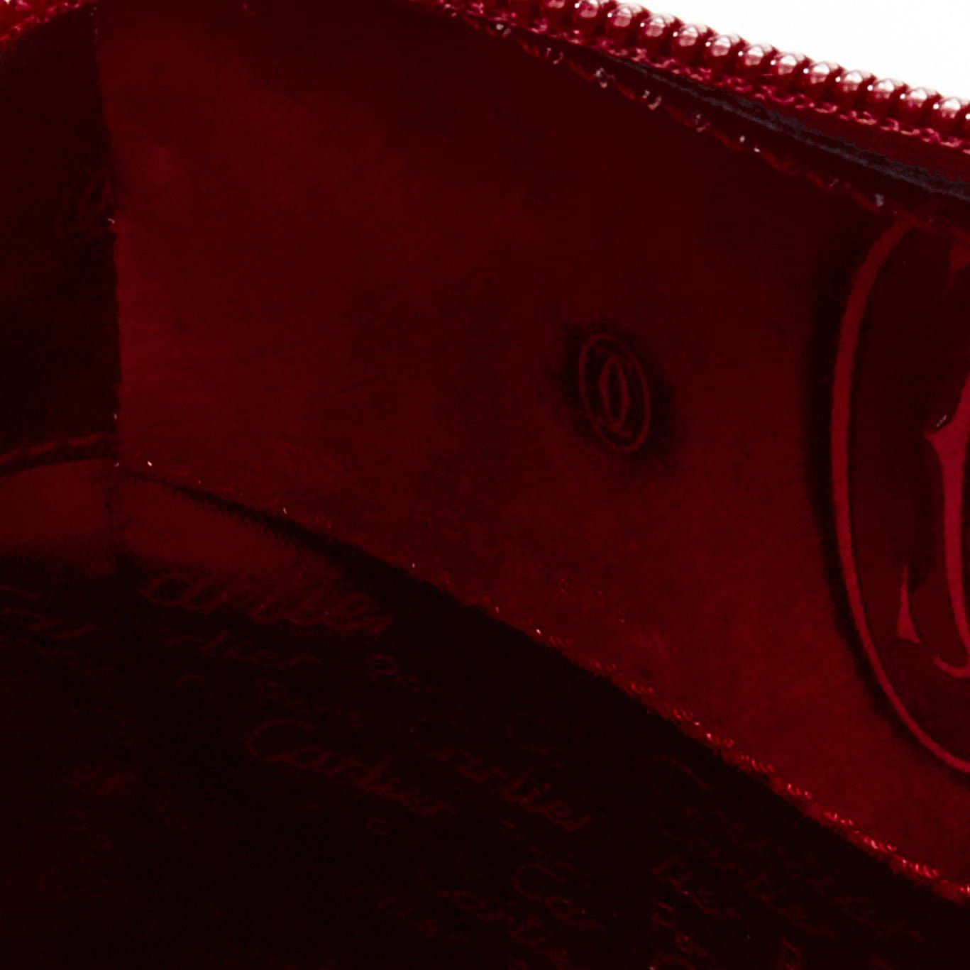 Cartier CARTIER Happy Birthday Bordeaux red hard calfskin logo boxy backpack Size ONE SIZE - 9 Thumbnail