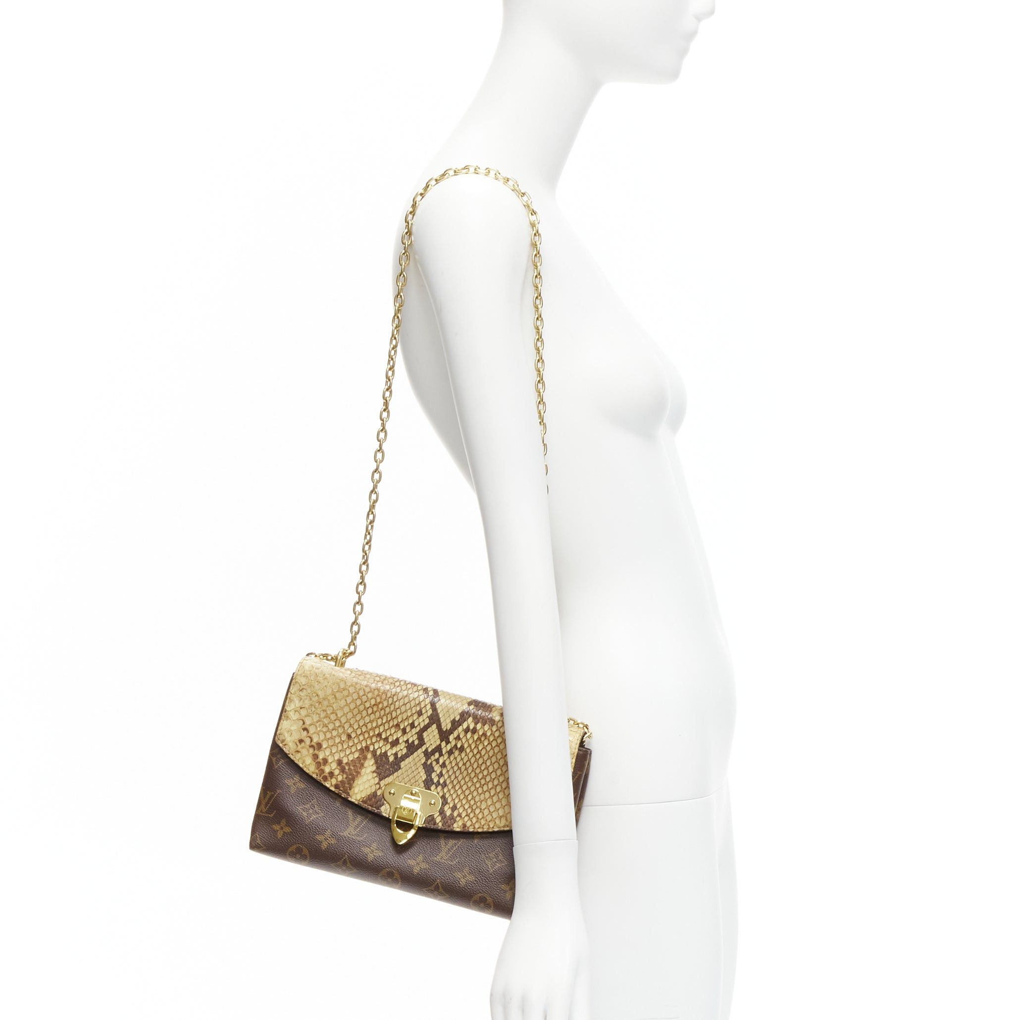 Louis Vuitton LOUIS VUITTON Saint Placide brown monogram scaled leather flap bag Size ONE SIZE - 2 Thumbnail