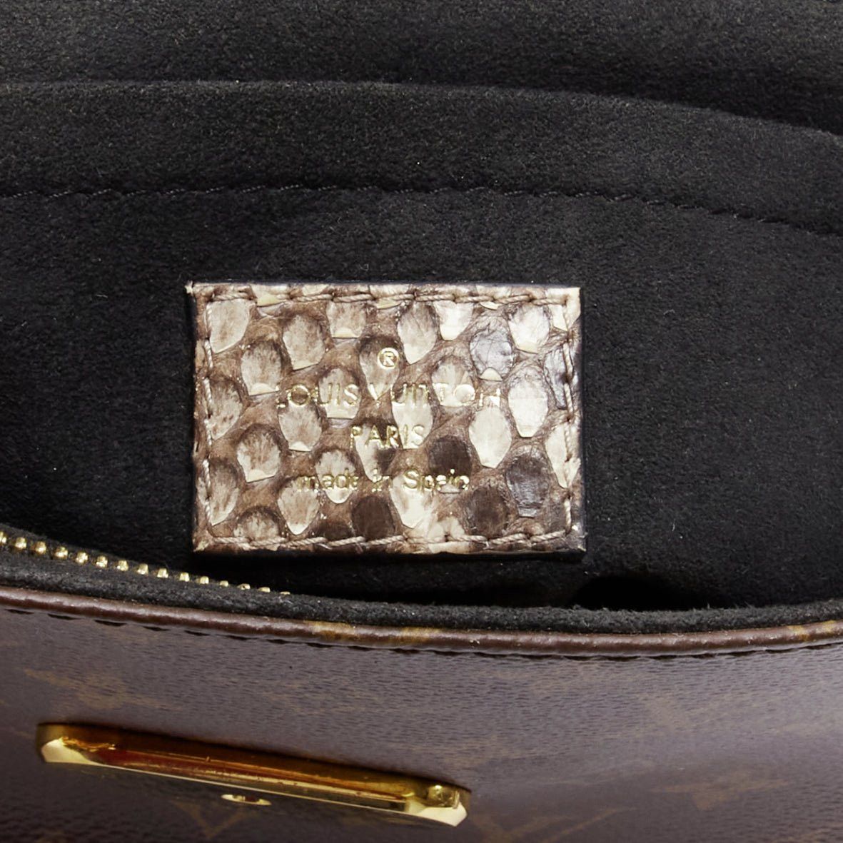 Louis Vuitton LOUIS VUITTON Saint Placide brown monogram scaled leather flap bag Size ONE SIZE - 10 Thumbnail