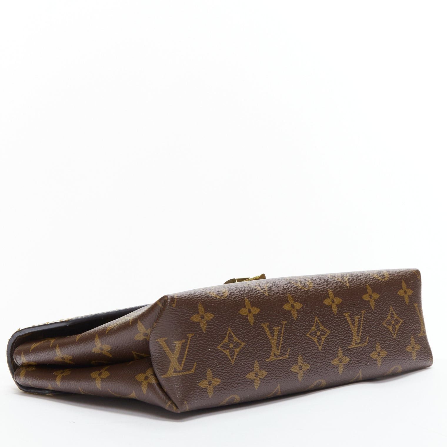 Louis Vuitton LOUIS VUITTON Saint Placide brown monogram scaled leather flap bag Size ONE SIZE - 6 Thumbnail