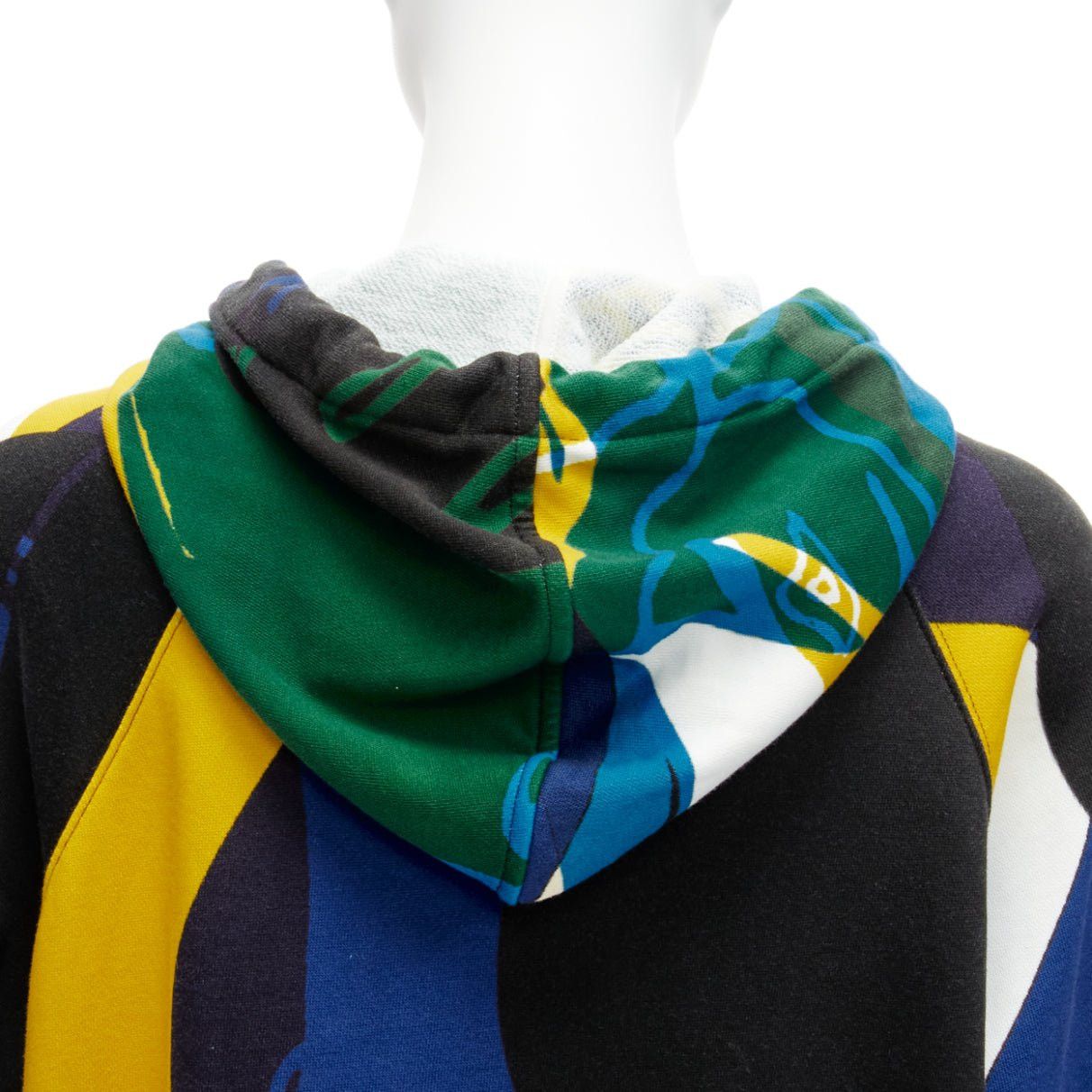 Dior CHRISTIAN DIOR 2022 Runway logo hem abstract colorblock hoodie XS Size S / US 4 / IT 40 - 7 Thumbnail