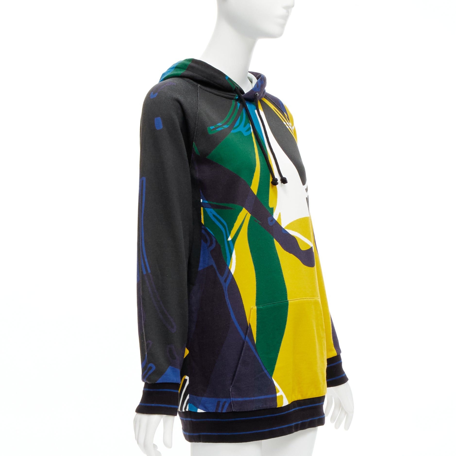 Dior CHRISTIAN DIOR 2022 Runway logo hem abstract colorblock hoodie XS Size S / US 4 / IT 40 - 3 Thumbnail